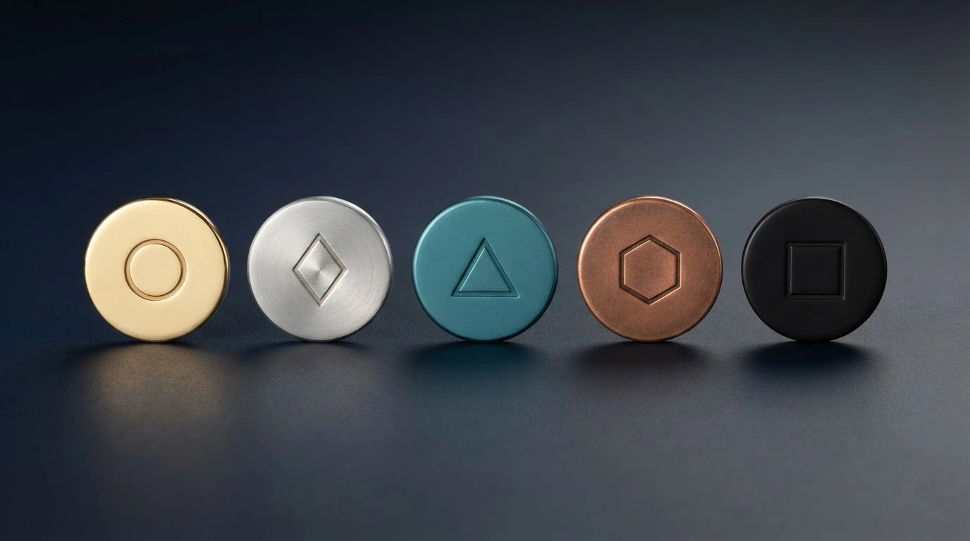 Řada ikon kryptoměn — Bitcoin, Ethereum, USDT, Solana a další — seřazených vedle sebe