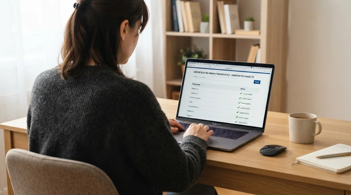 Úřední dokument s razítkem Ministerstva financí ČR vedle obrazovky s logem online casina