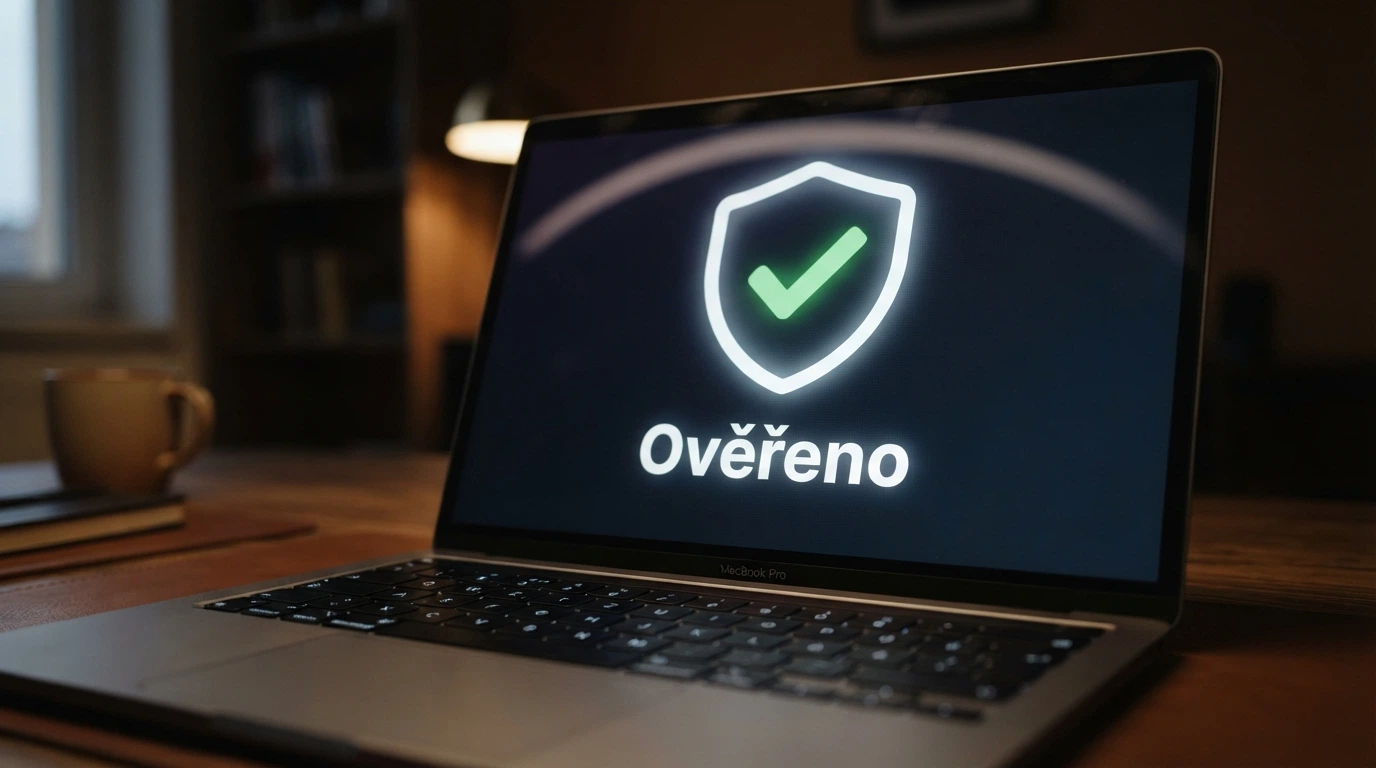 Oficiálně vyhlížející dokument s pečetí MF ČR a razítkem „Licence k provozování hazardní hry“, vedle varovný symbol u nelicencovaného webu