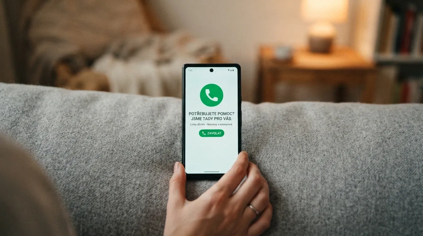 Telefon s nonstop linkou pomoci — kontakt pro hráče a jejich blízké